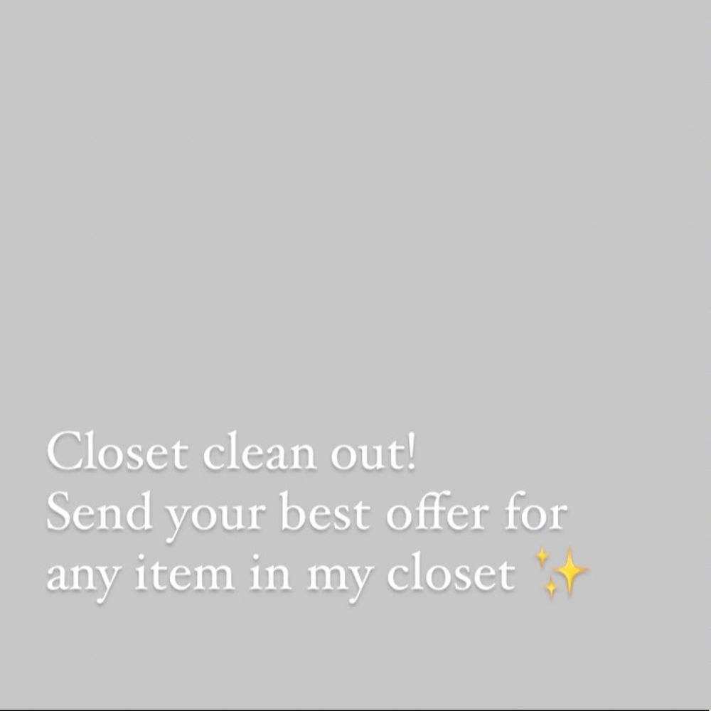 Closet clean out!